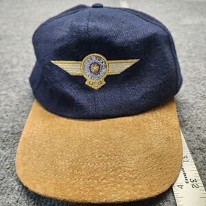 Vintage 90's HARLEY DAVIDSON Snapback Trucker Suede Bill Biker HAT Black